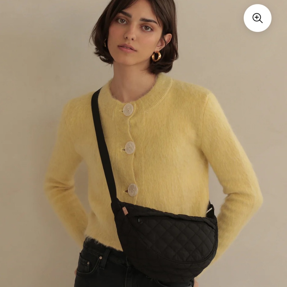 Like New!!  Ela X Jillian Harris Black Quilted Women's Crossbody Bag